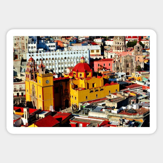 Basilique de Guanajuato, Mexique Sticker by franck380